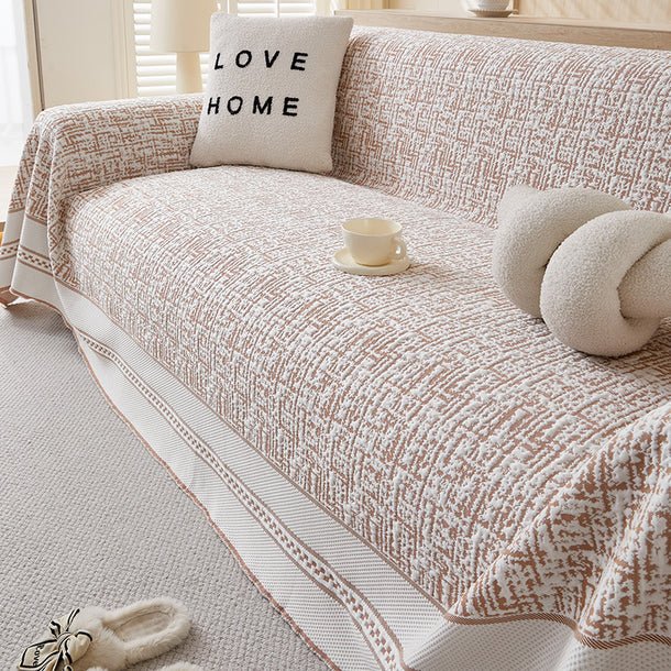 Luxury Chenille Sofa Cover : [EM-SC-34] - Image 3