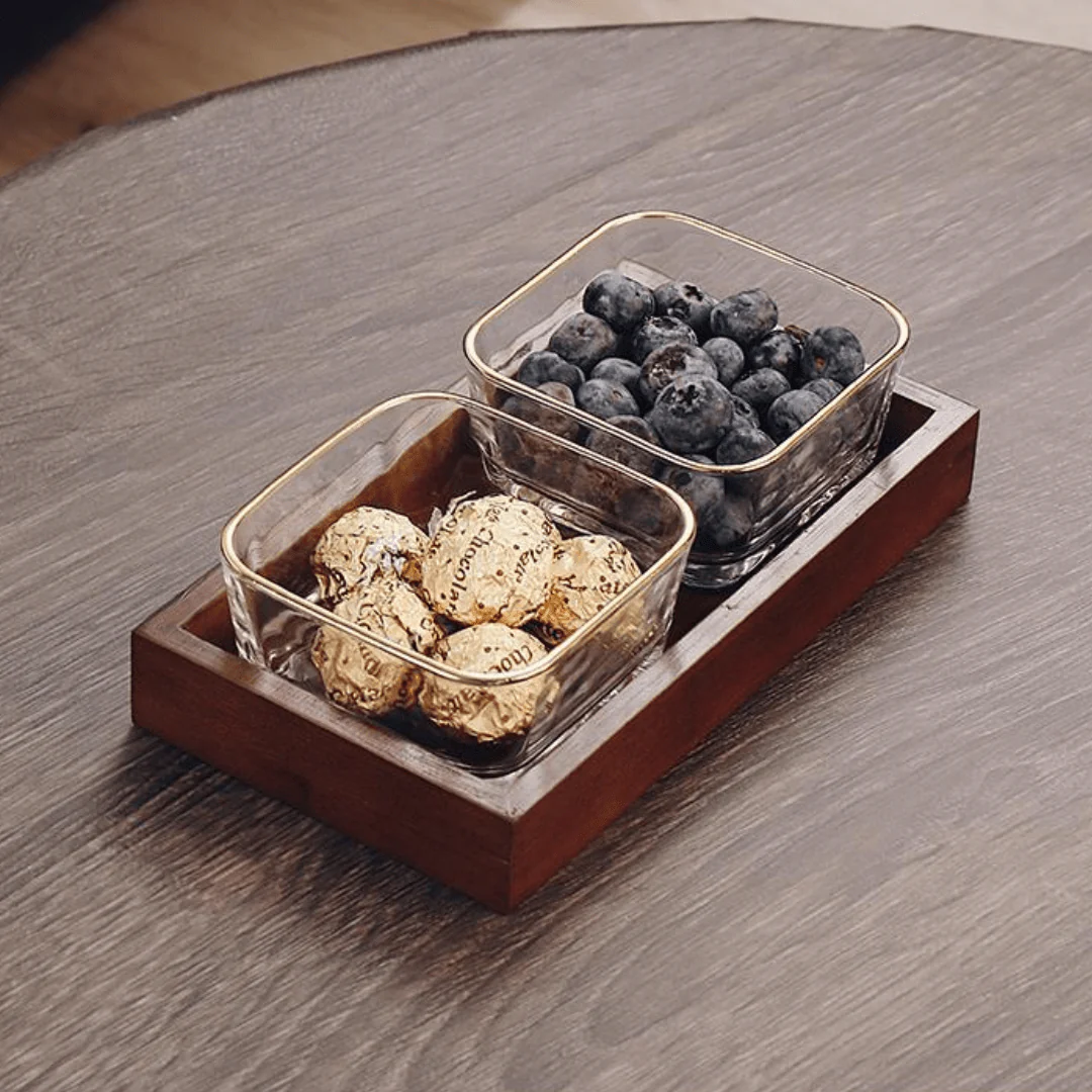 Luxury Glass Snack Box Set (2-Grid) - Image 4