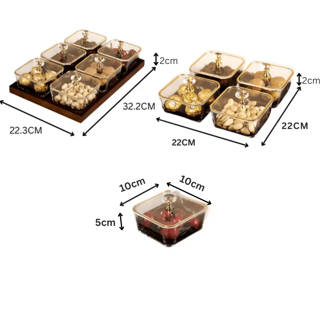 Luxury Glass Snack Box Set - Image 6