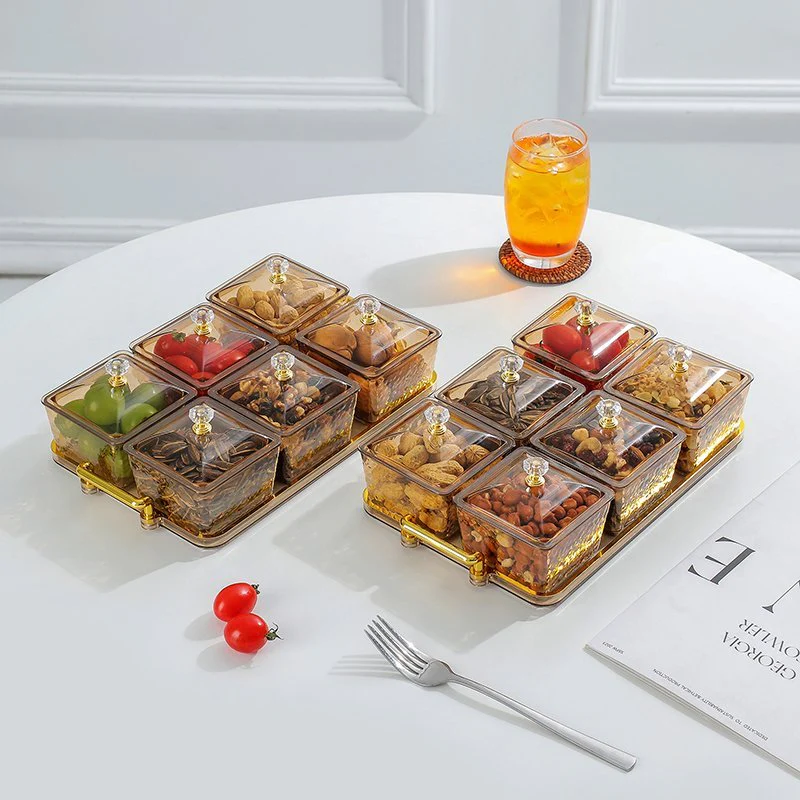 Luxury Serving Tray With Bowls & Lid - Image 4