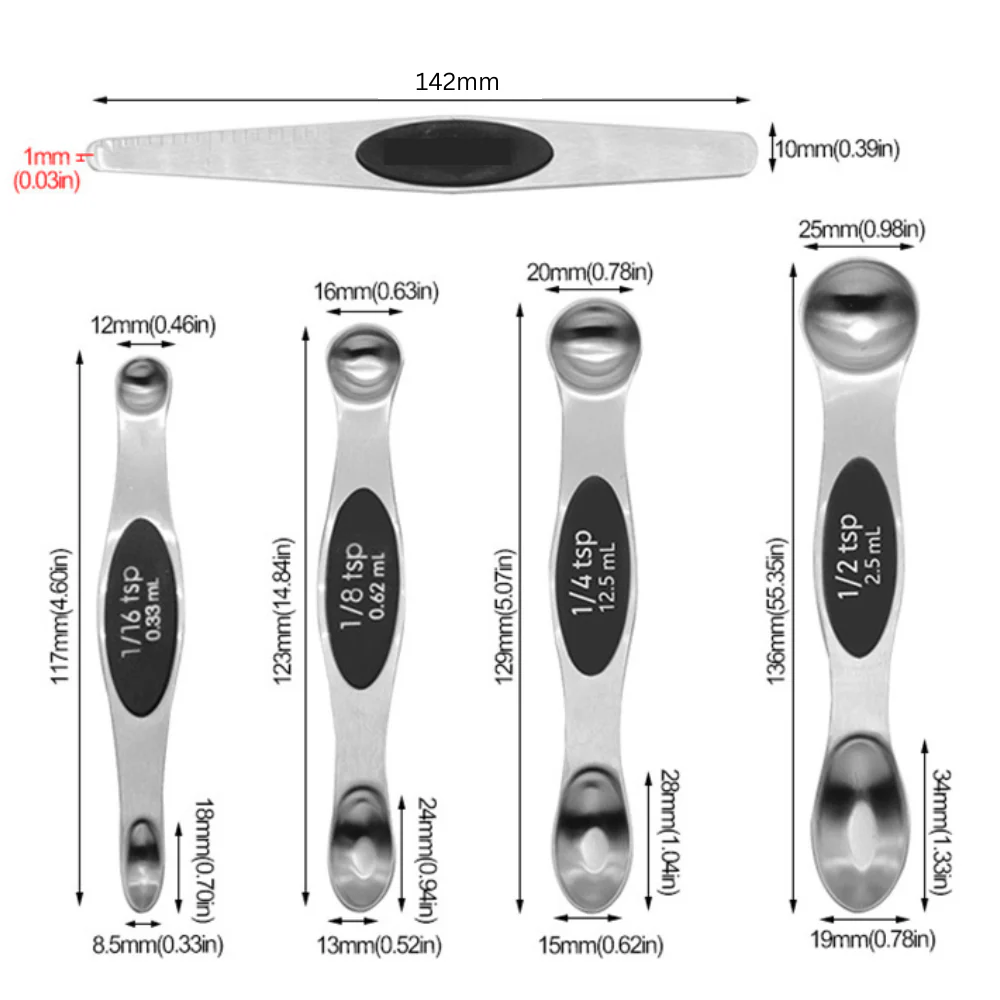 Magnetic Nest Measuring Spoon Set - Image 6