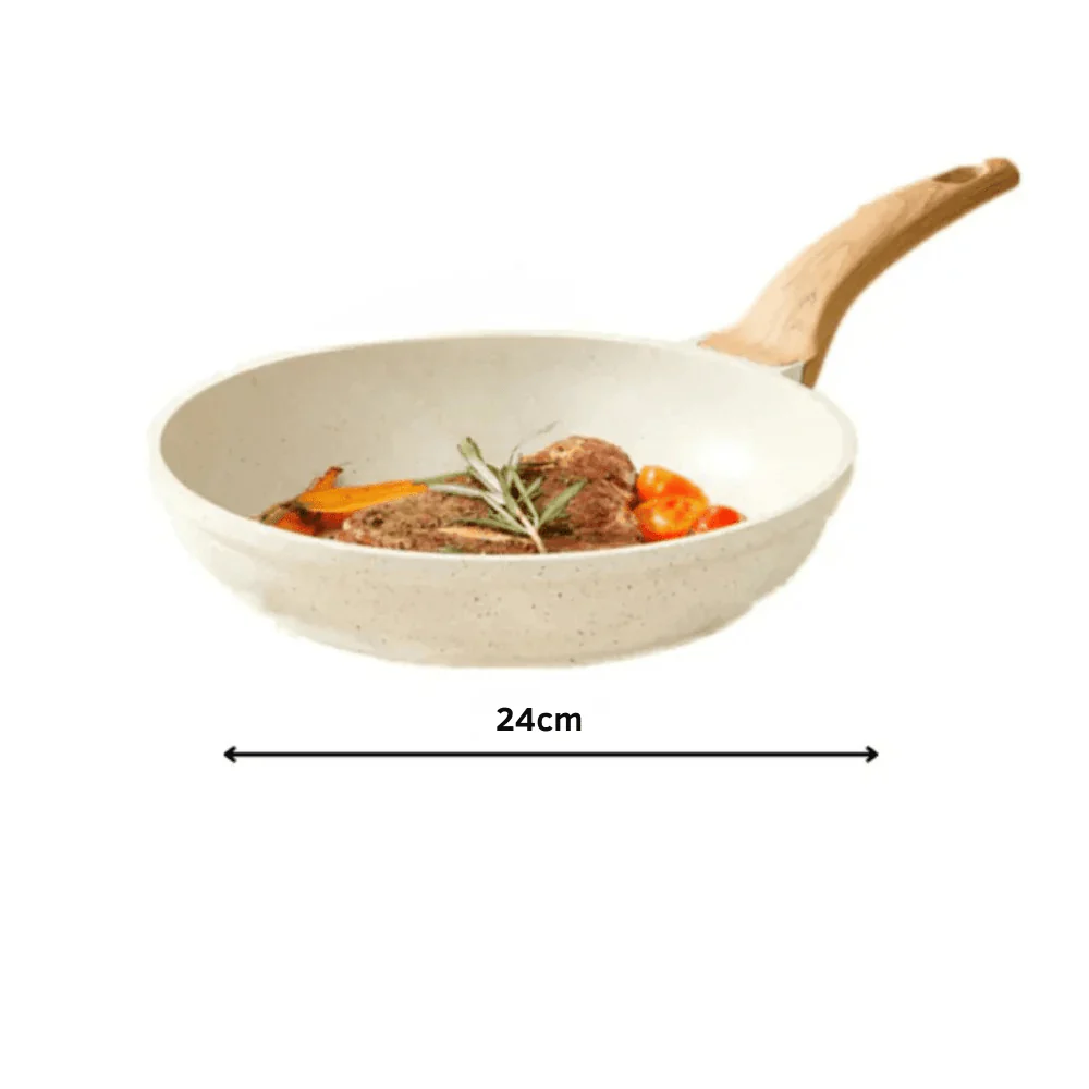 Maifan Stone Non-Stick Flat Bottom Frying Pan (24cm) - Image 14