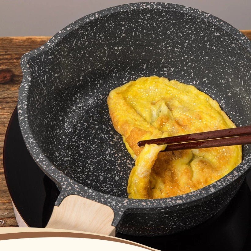 Maifan Stone Non-Stick Pot (Black-18cm) - Image 10