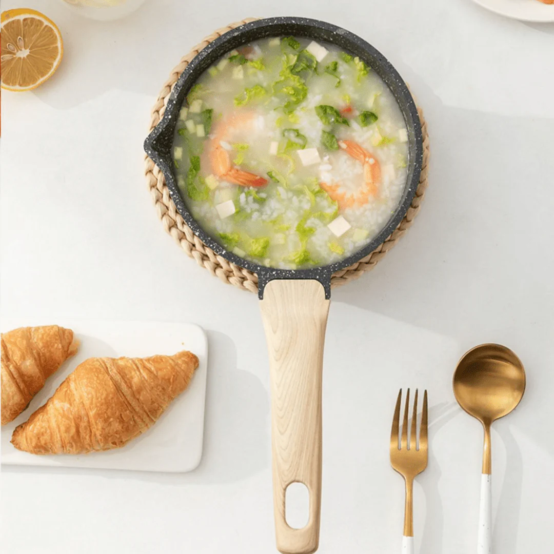 Maifan Stone Non-Stick Pot (Black-18cm) - Image 13