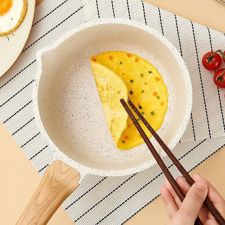 Maifan Stone Non-Stick Pot (White-18cm) - Image 12