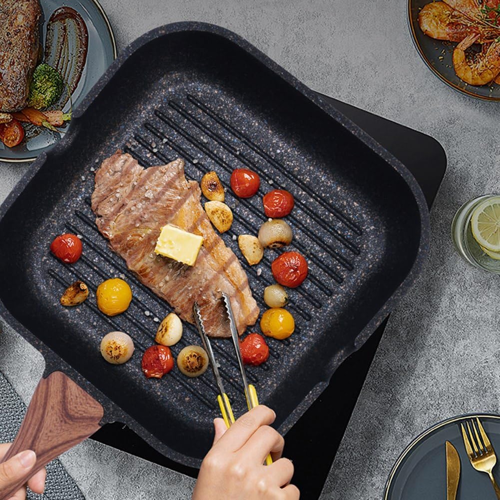 Maifan Stone Nonstick Grill Pan with Marble Coated (24cm) - Image 5