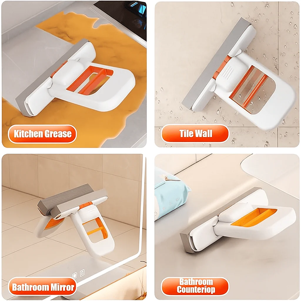 Mini Foldable Sponge Mop for Wet & Dry Cleaning - Image 3
