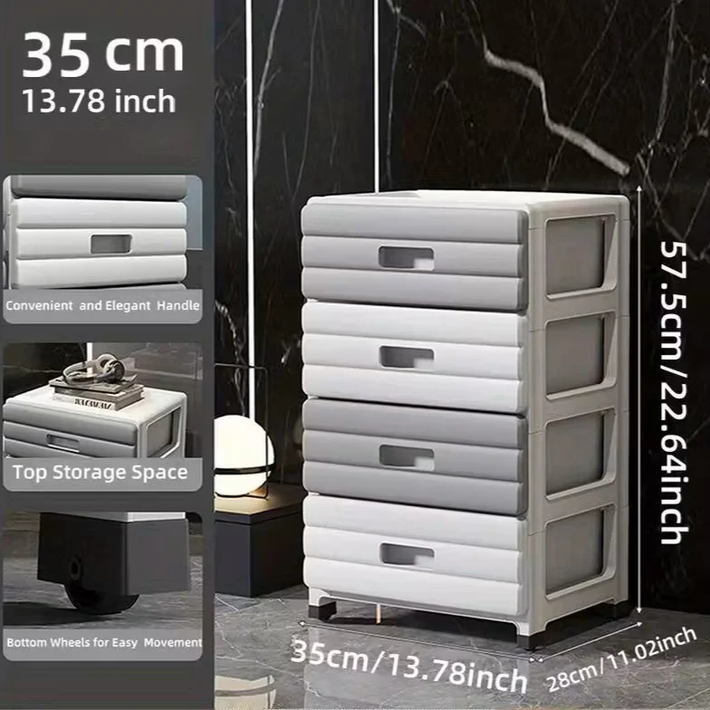 Modern Compact Rolling Drawer Organizer (35cm) - Image 9