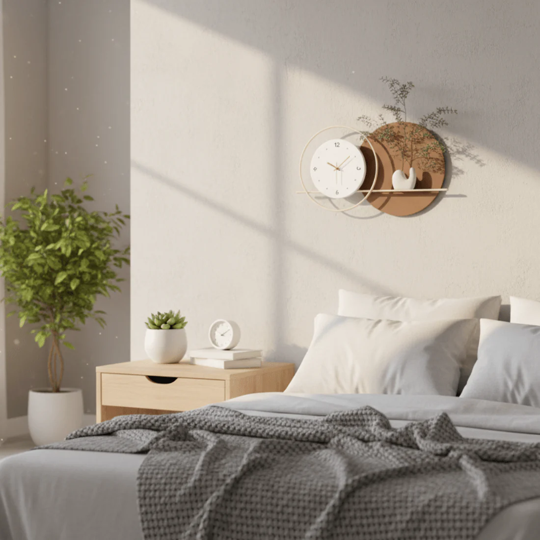 Modern & Stylish Dual-Tone Wall Clock - Image 3