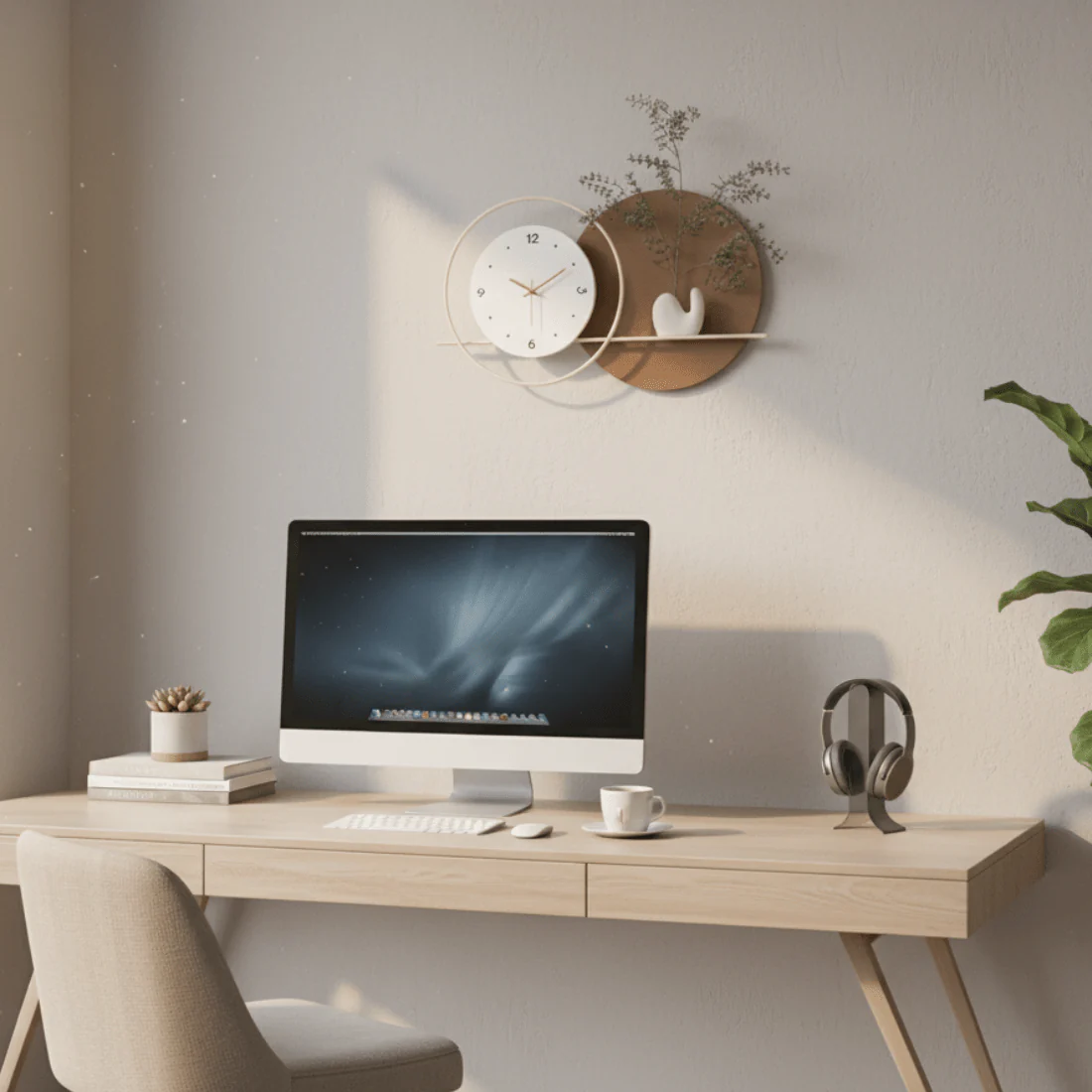 Modern & Stylish Dual-Tone Wall Clock - Image 4