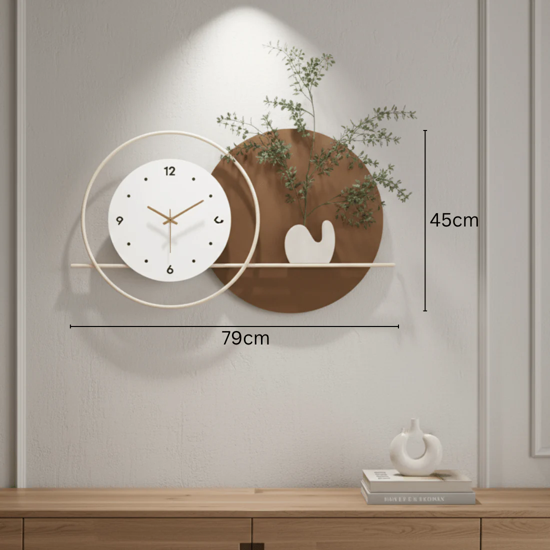 Modern & Stylish Dual-Tone Wall Clock - Image 5