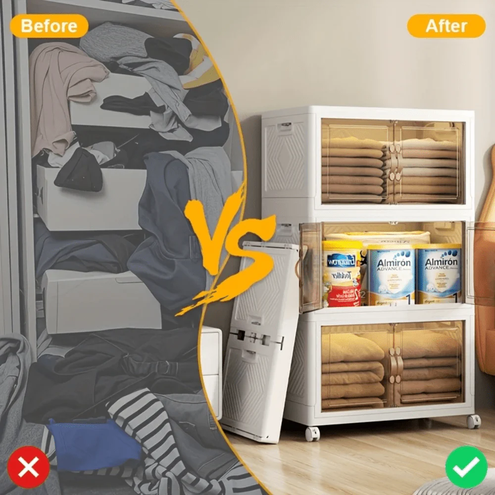 Modular Stackable Wardrobe Storage Cabinet - Image 7