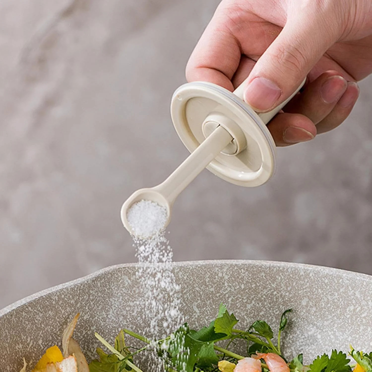 Moisture-Proof Sealed Scoop Square Seasoning Jar With Lid and Spoon - Image 7