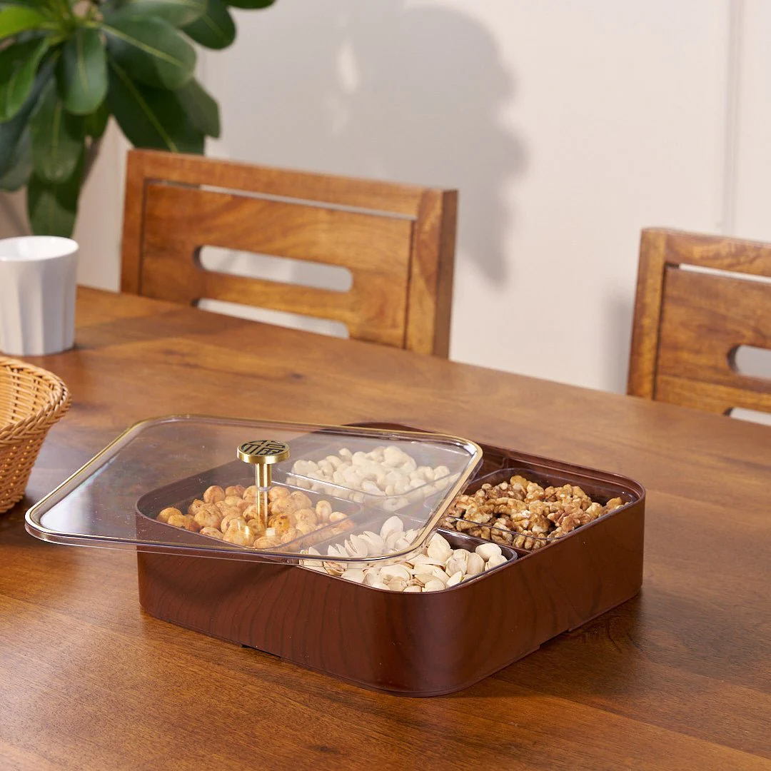 Moisture-Proof Wooden Serving Tray (Single Layer) - Image 2