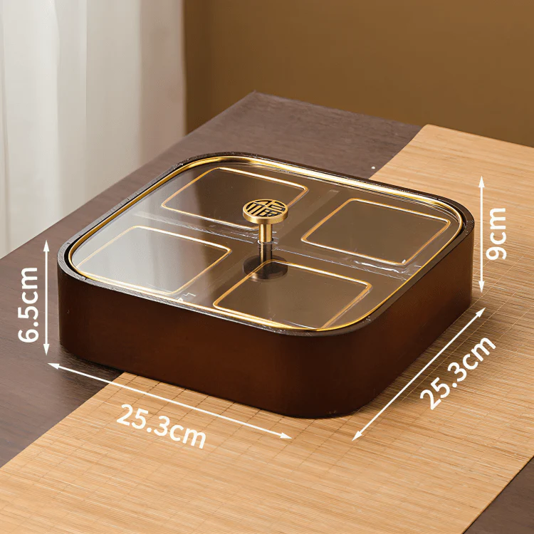 Moisture-Proof Wooden Serving Tray (Single Layer) - Image 7