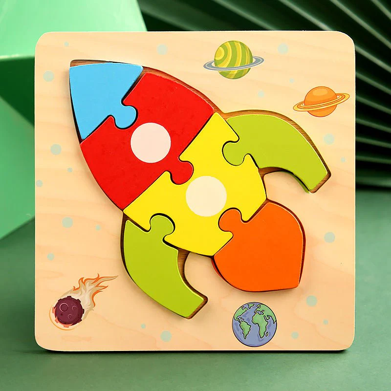 Montessori Wooden Jigsaw Toddler Puzzle - Image 12