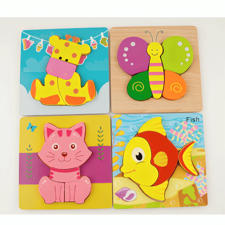 Montessori Wooden Jigsaw Toddler Puzzle - Image 3