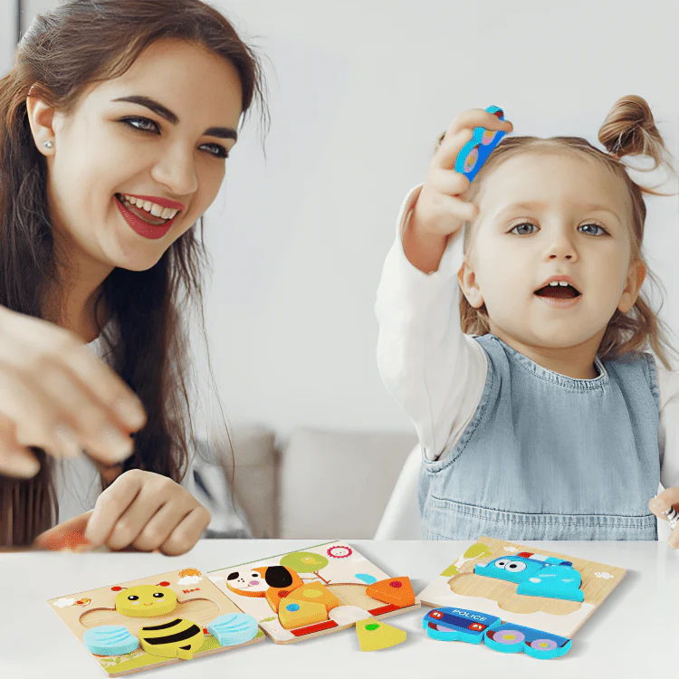 Montessori Wooden Jigsaw Toddler Puzzle - Image 6