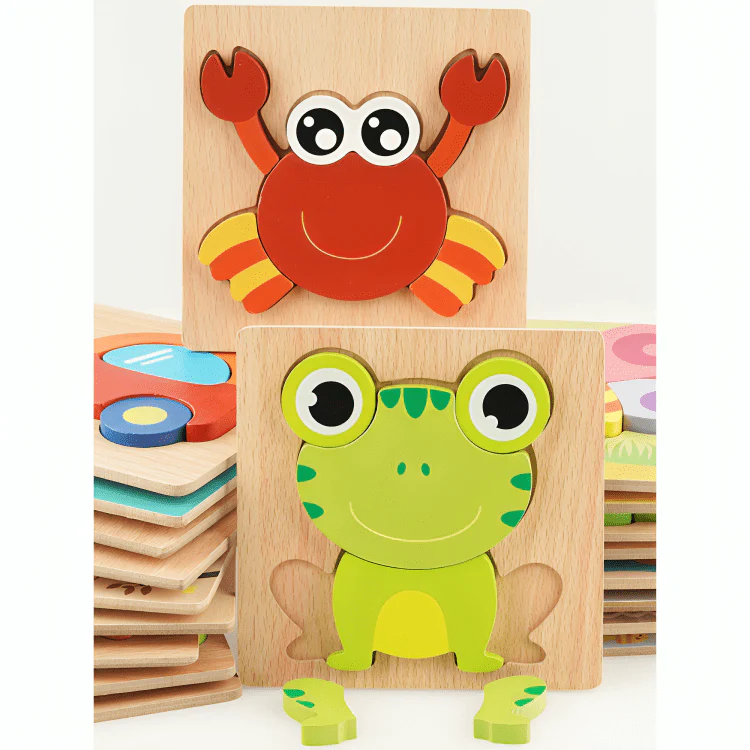 Montessori Wooden Jigsaw Toddler Puzzle - Image 7
