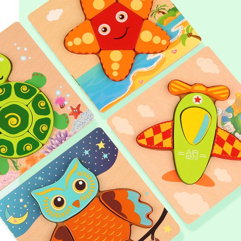Montessori Wooden Jigsaw Toddler Puzzle - Image 9