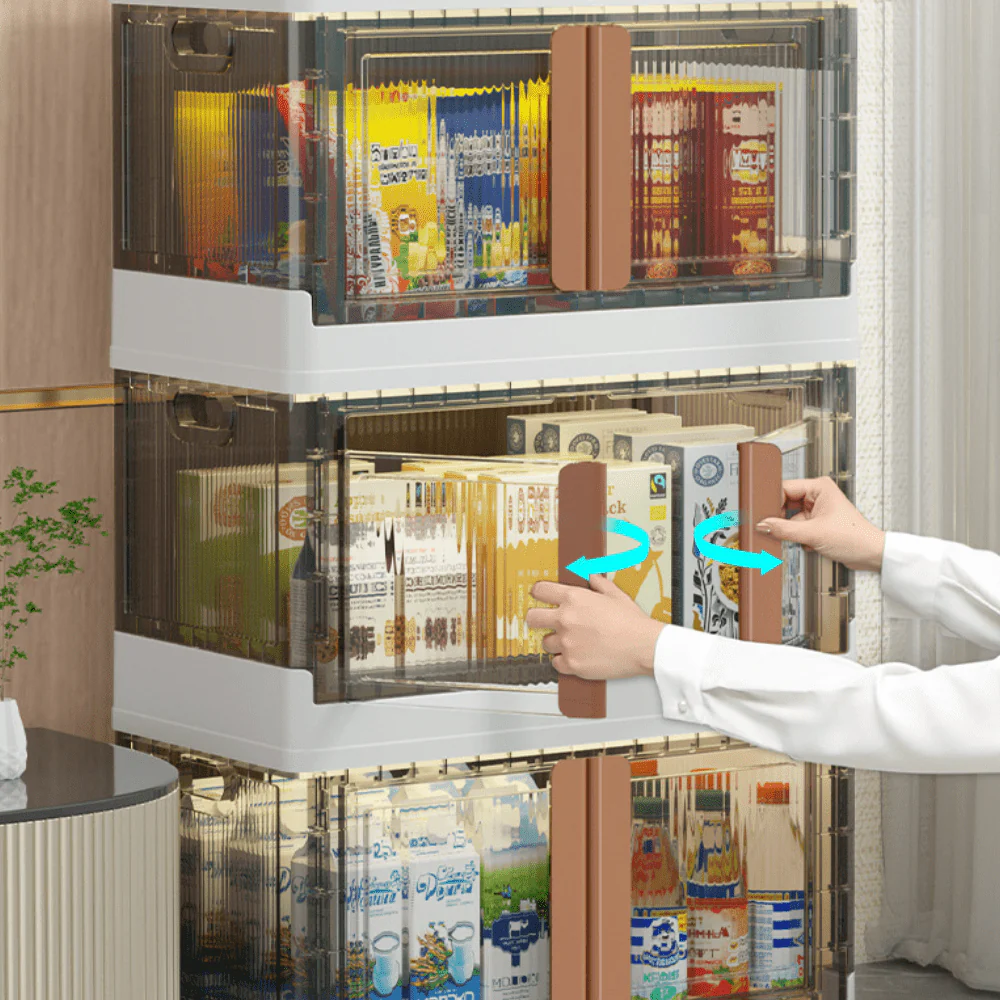 Single-Layer Multi-Bin Cube Storage Cabinet - Image 4