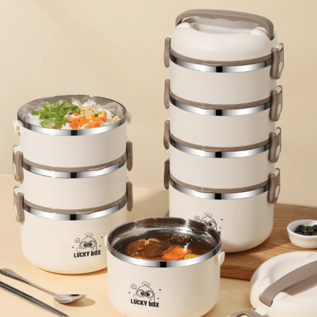 Multi-Compartment Stainless Steel Insulated Lunch Box - Image 3