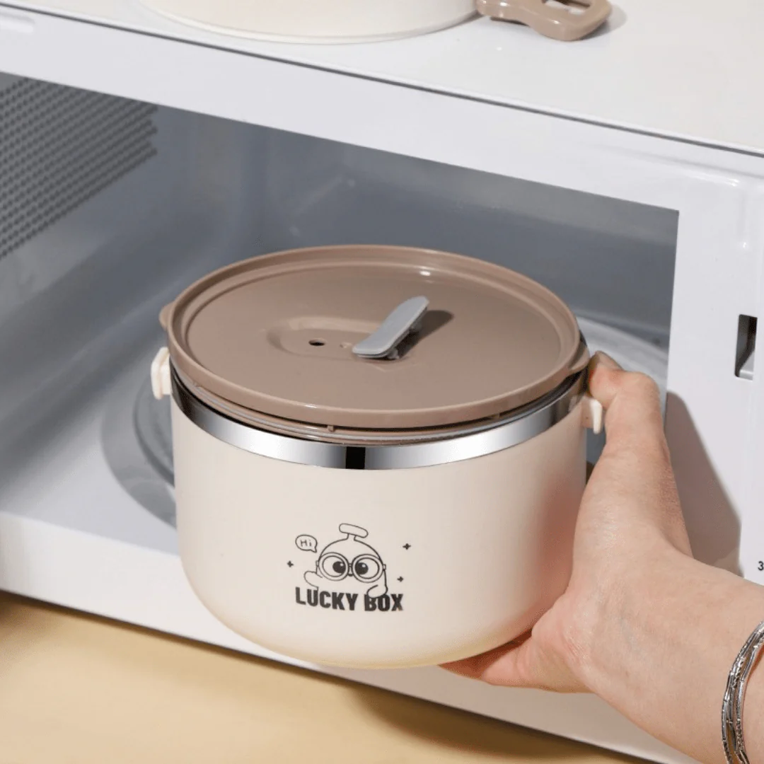 Multi-Compartment Stainless Steel Insulated Lunch Box - Image 5