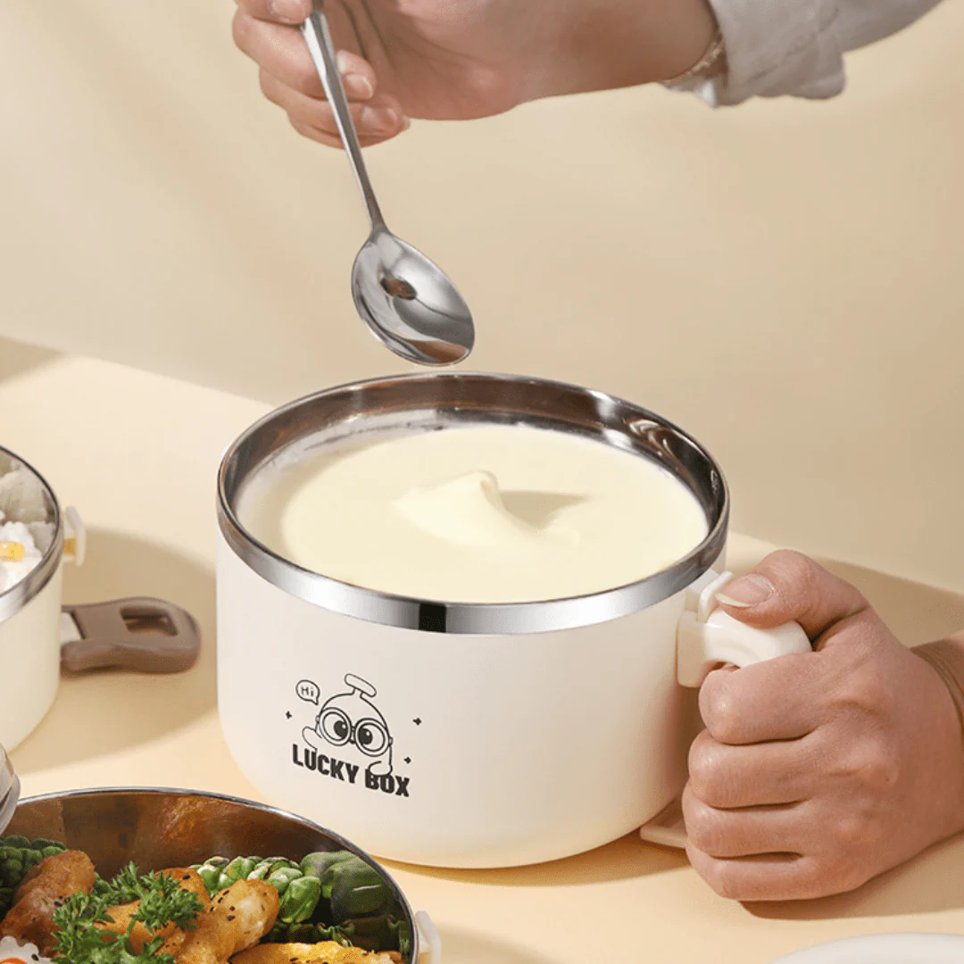 Multi-Compartment Stainless Steel Insulated Lunch Box - Image 6