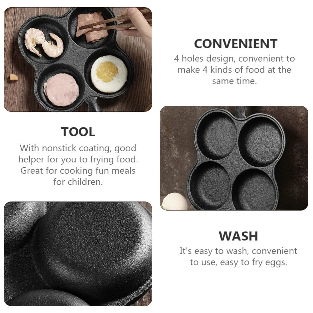 Multi-Cup Cast Iron Pancake Cooking Pan(18cm) - Image 4
