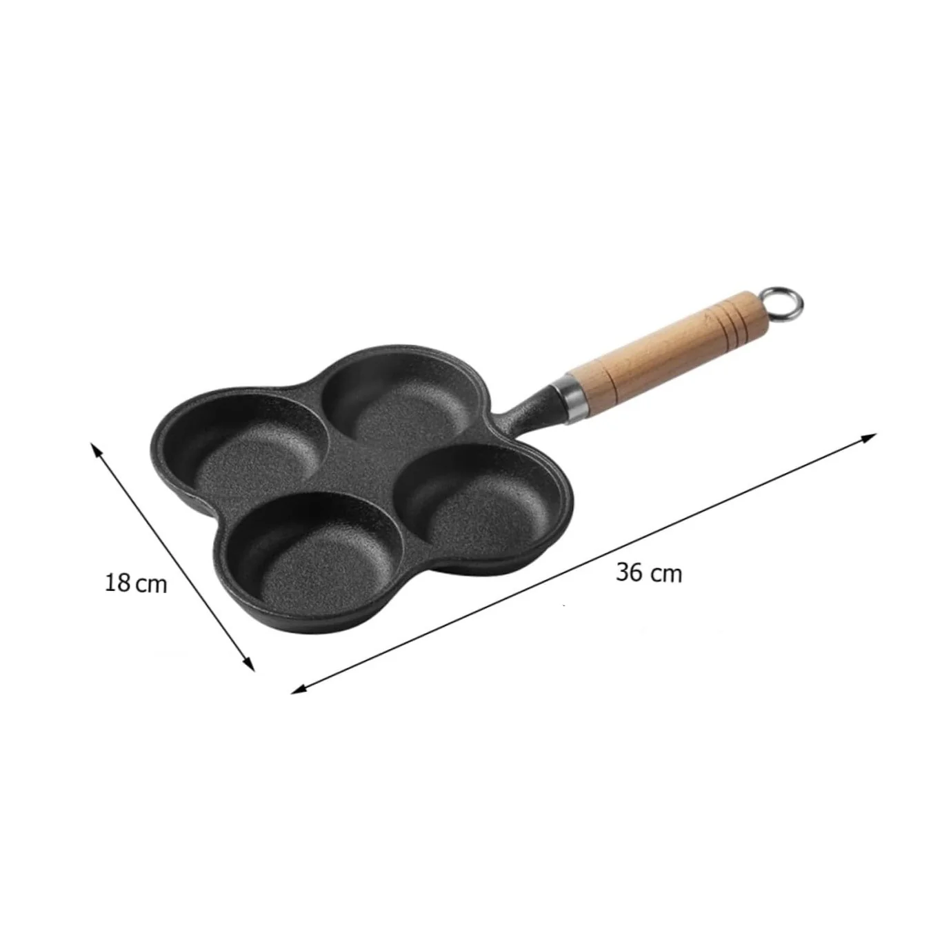 Multi-Cup Cast Iron Pancake Cooking Pan(18cm) - Image 8