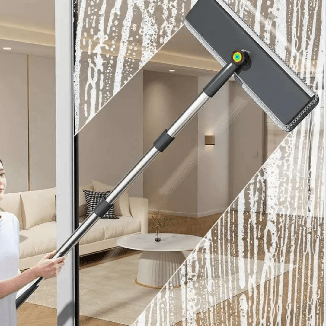 Multi-Functional 3-in-1 Telescopic Handle Glass Cleaning Tool - Image 4