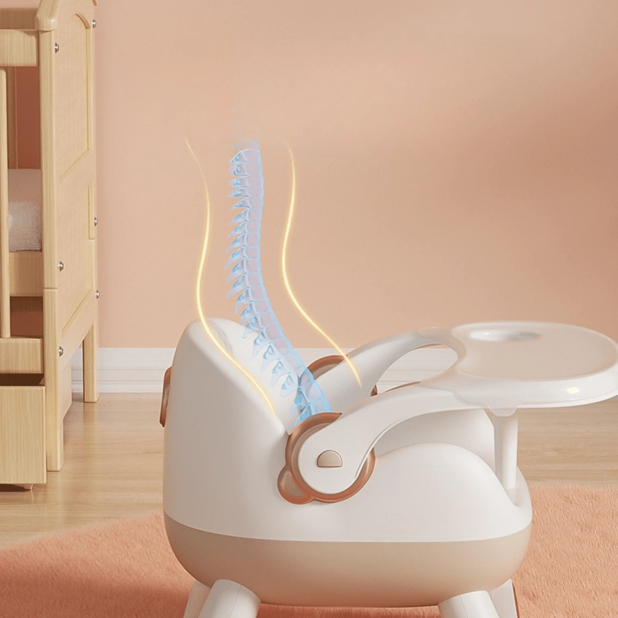 Multi-Functional Baby Stool Chair with Detachable Design (36cm) - Image 3