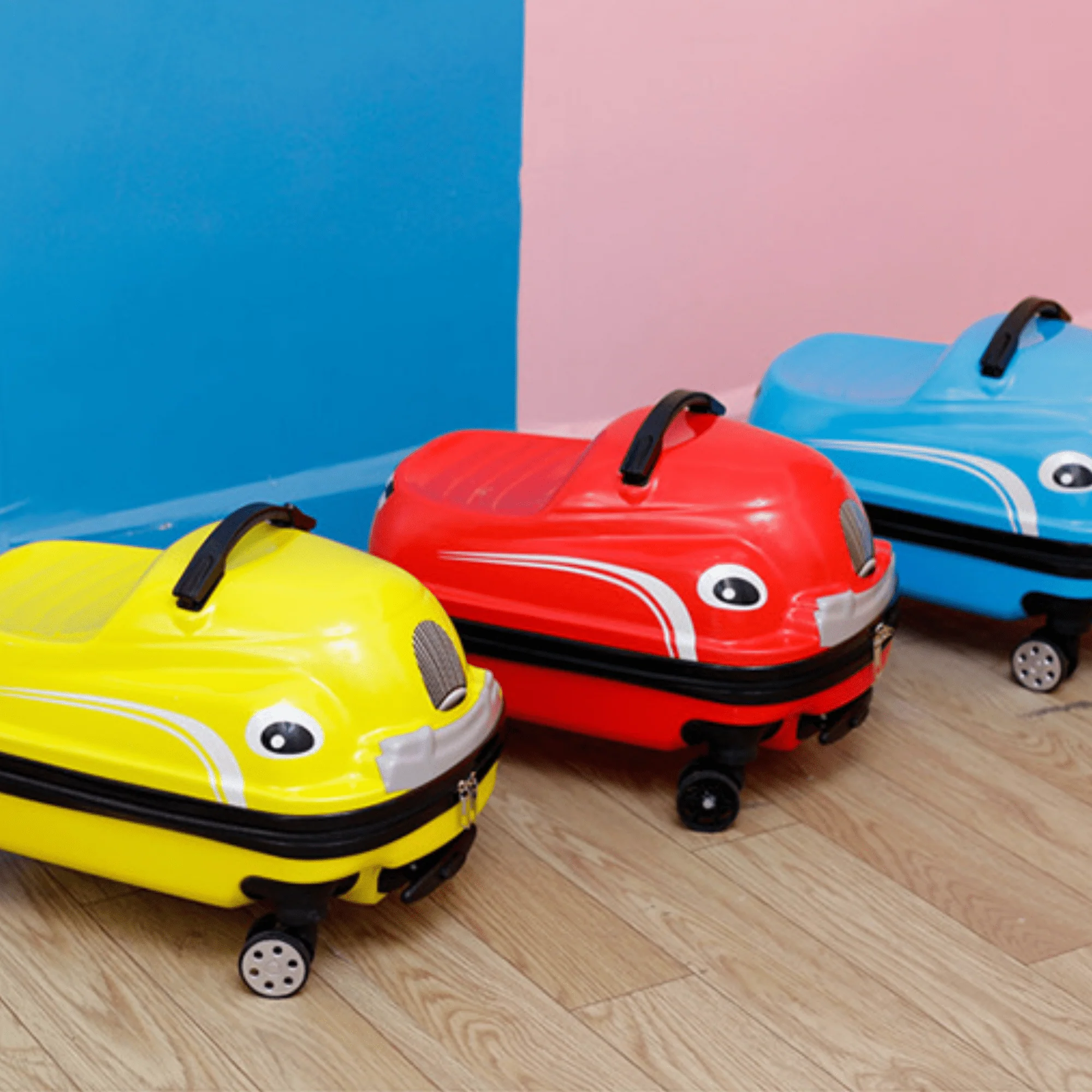 Multi-Functional Car-Shaped Carry-On Trolley Suitcase with Universal Wheels (50x31x33cm) - Image 4