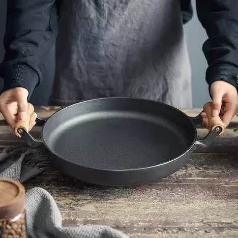Multi-Functional Cast Iron Non-Stick Frying Pan With Lid & Ear Handles(30cm) - Image 2