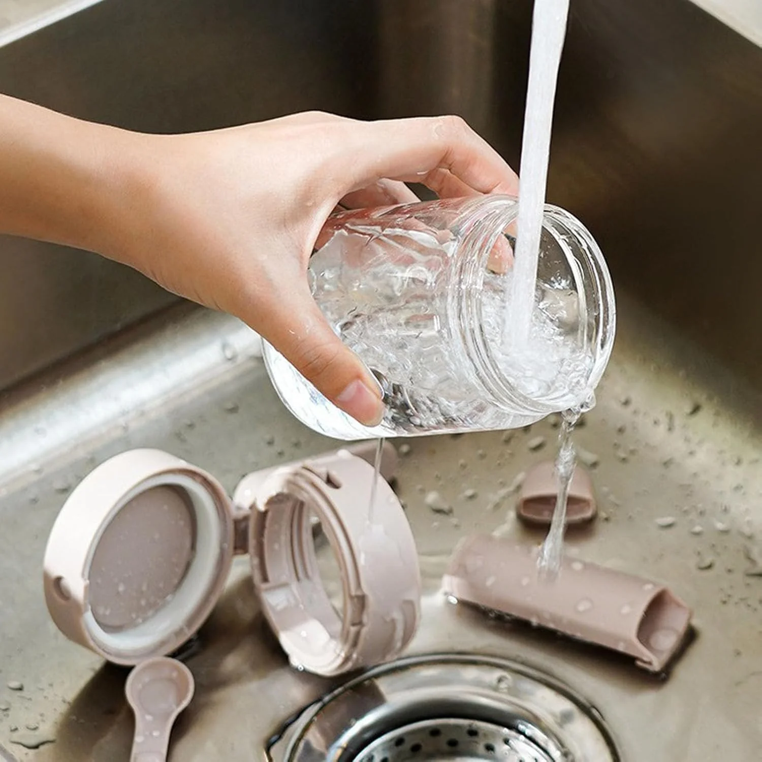 Multi-Functional Dual Dispensing Jar With Spoon - Image 5