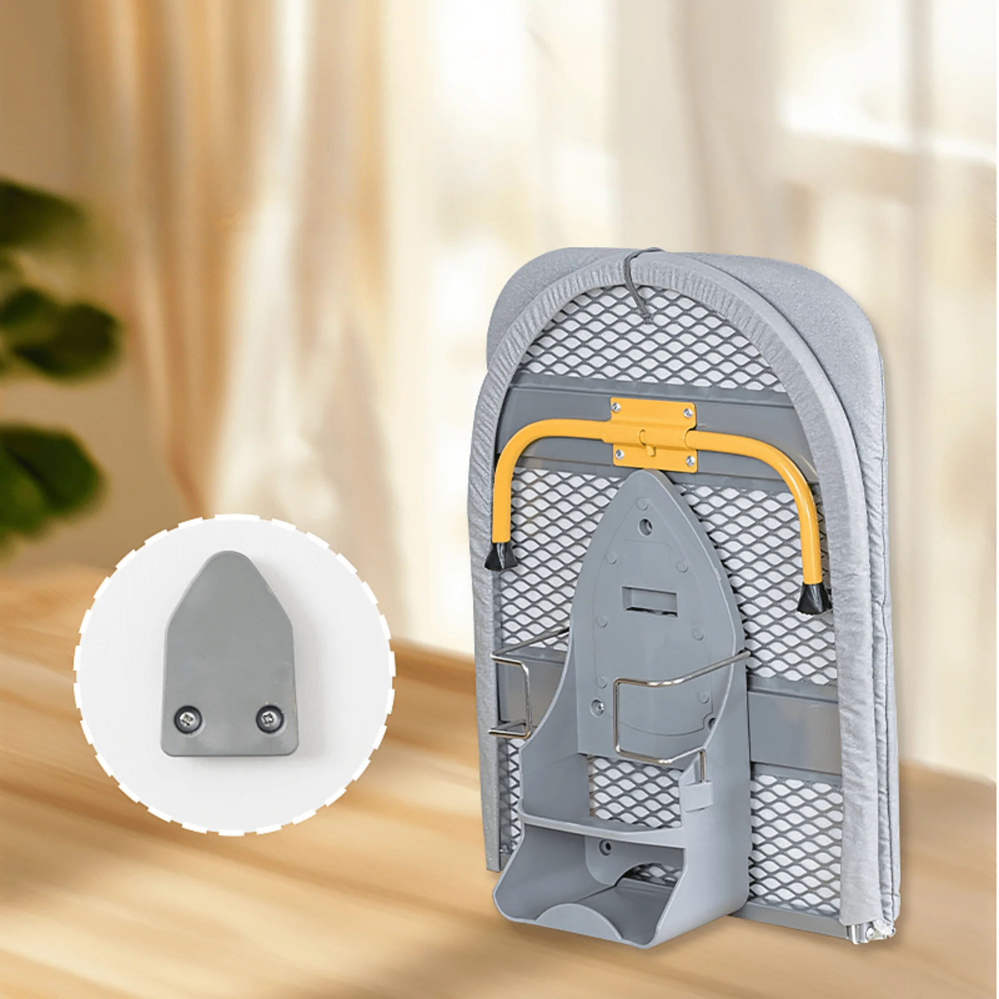 Multi-Functional Foldable Desktop Ironing Board with Storage Rack - Image 3
