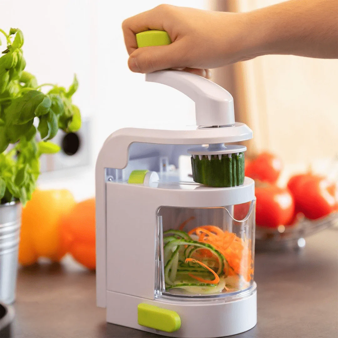 Multi-Functional Hand Crank Vegetable and Fruit Spiral Cutter (27cm) - Image 3