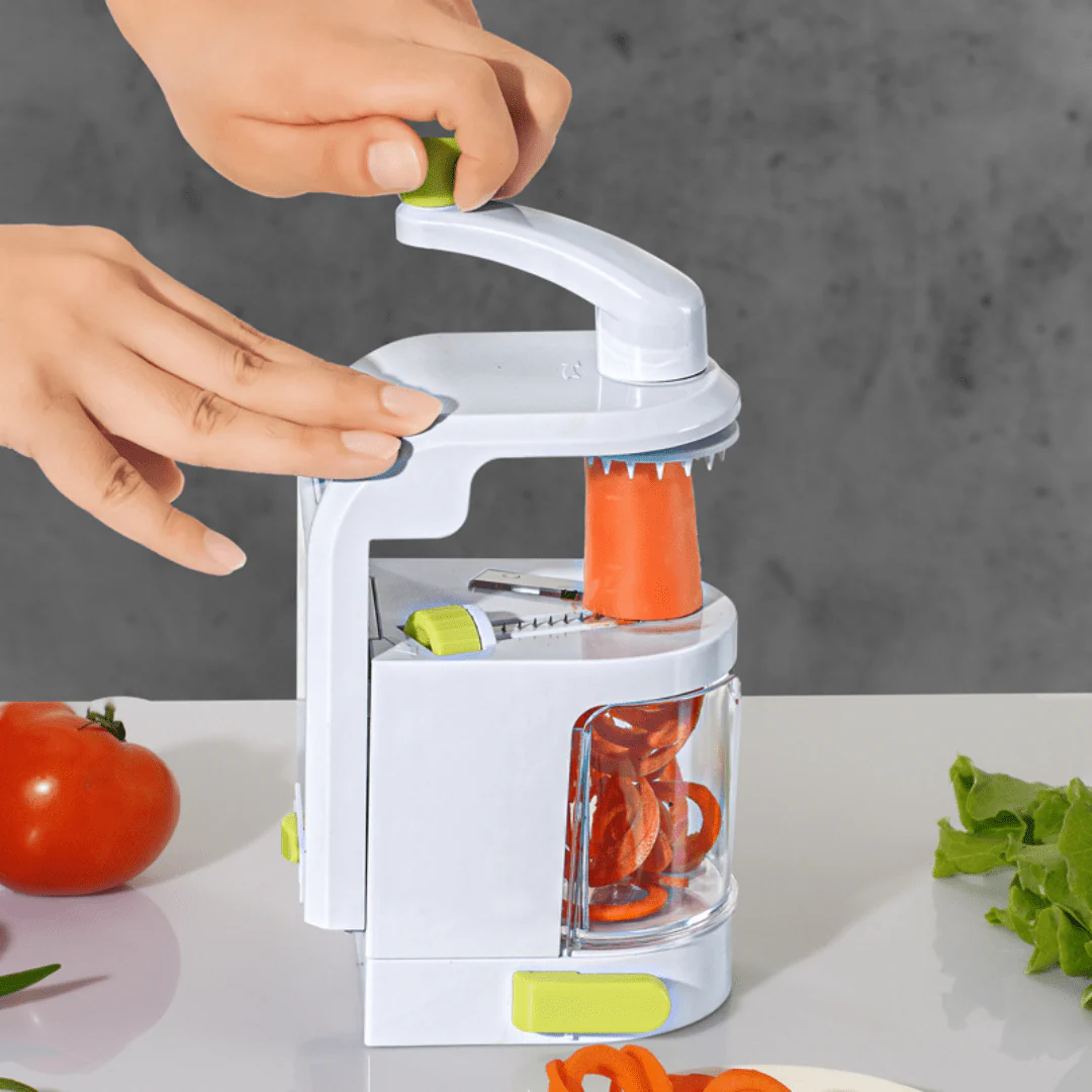 Multi-Functional Hand Crank Vegetable and Fruit Spiral Cutter (27cm) - Image 4
