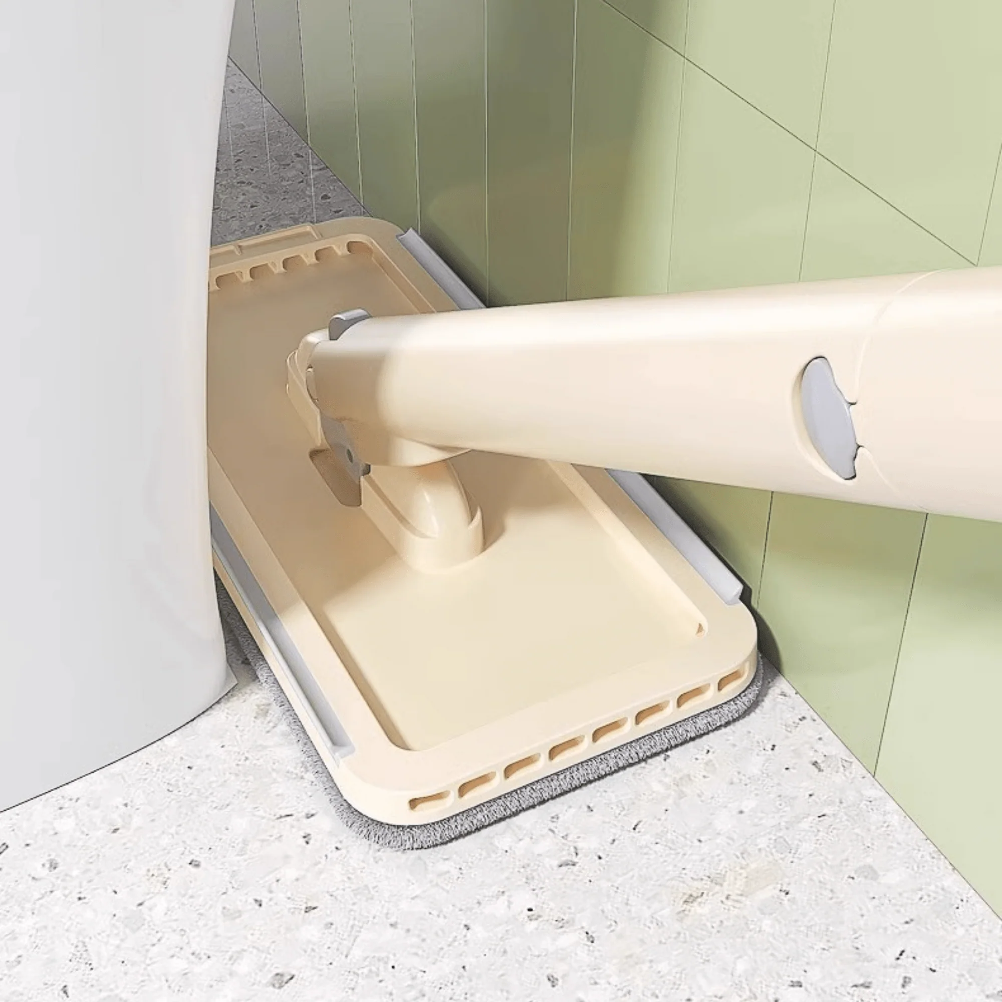 Multi-Functional Hands-Free Flat Mop with Disposable Towel Clip - Image 4