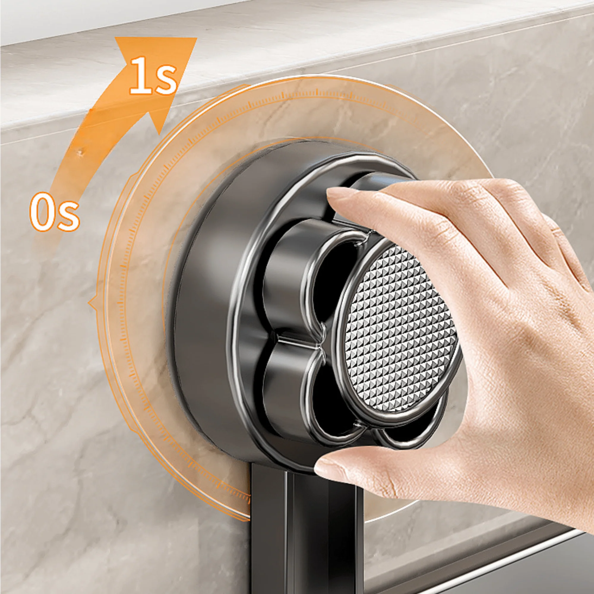 Multi-Functional Plastic Wall Storage Rack with Strong Suction Cup - Image 5