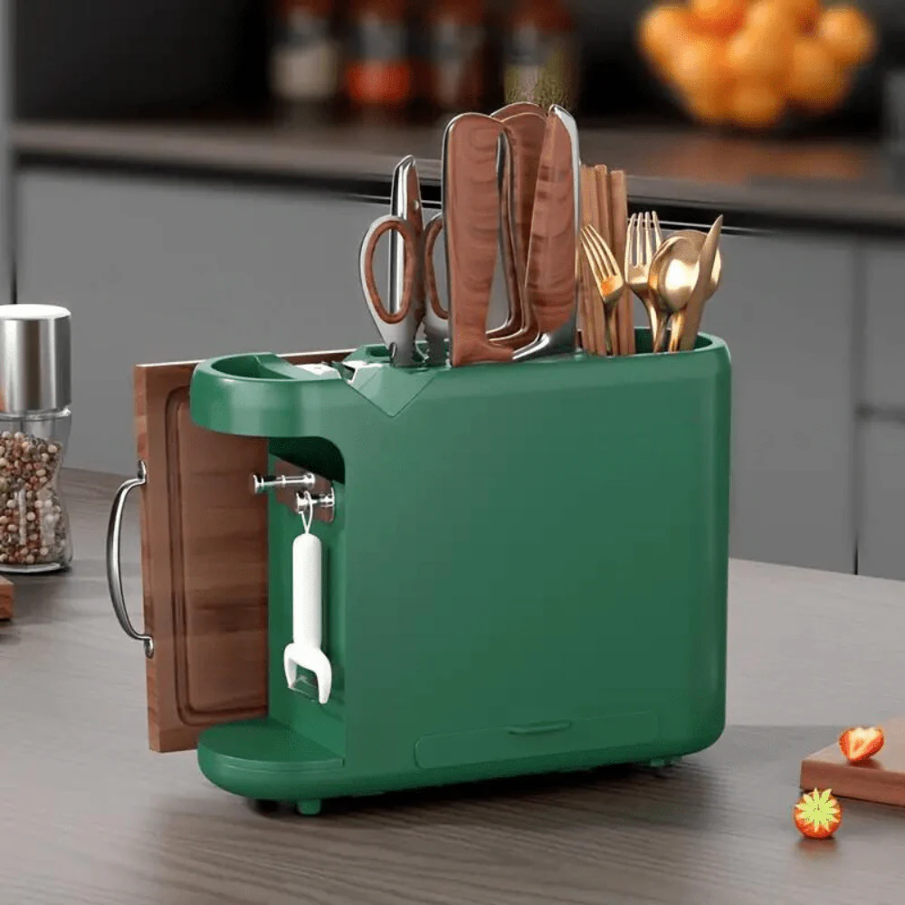 Multi-Functional Knife Holder With Sharpening Stone - Image 8