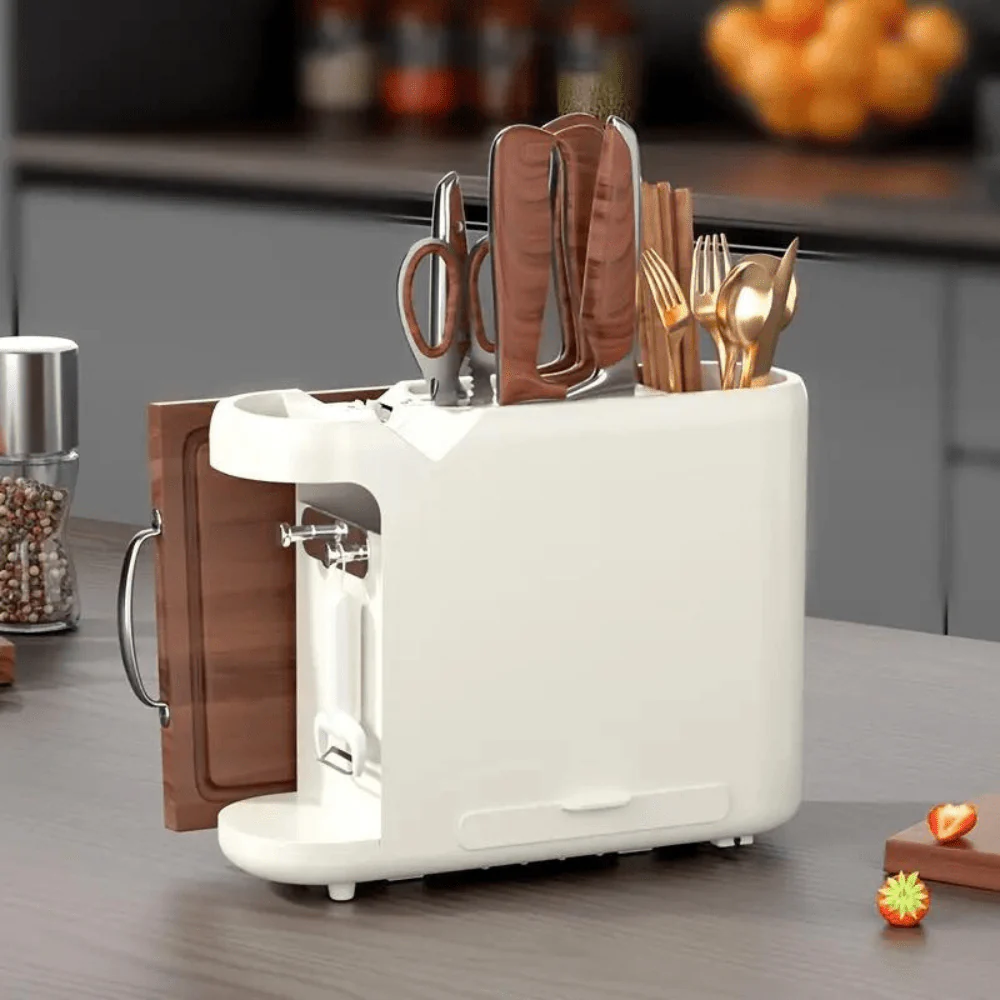 Multi-Functional Knife Holder With Sharpening Stone - Image 9