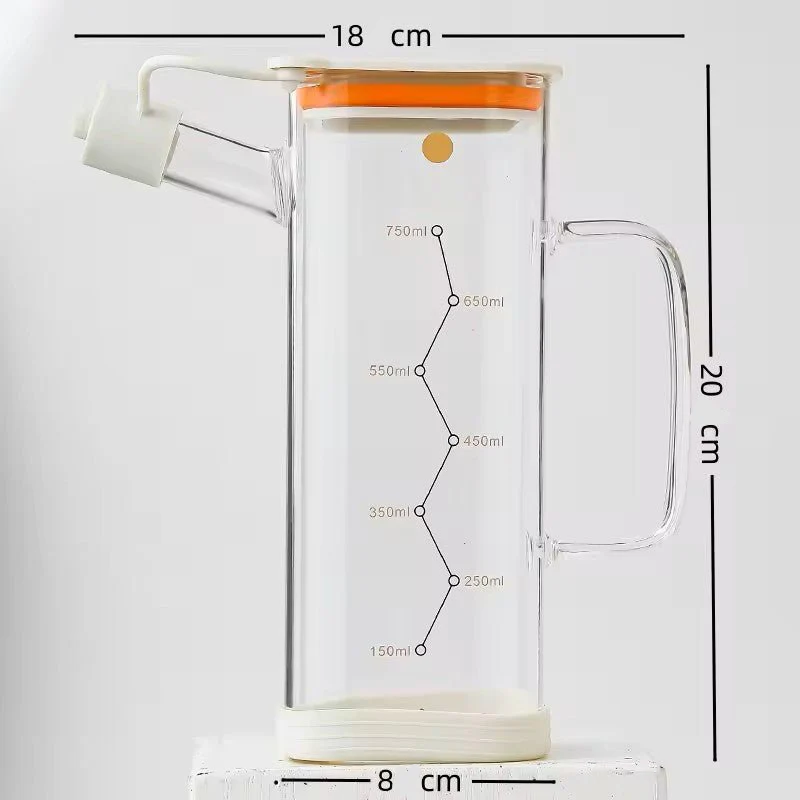 Multi-Functional Oil Glass Dispenser with Silicone Guard - Image 9