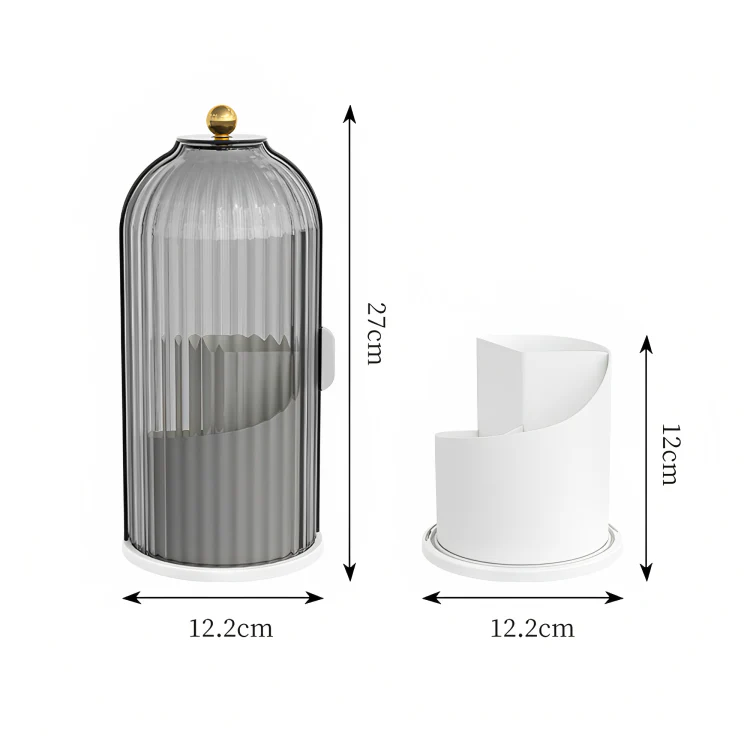 Dustproof Makeup Brush Holder with Visible Compartment - Image 13