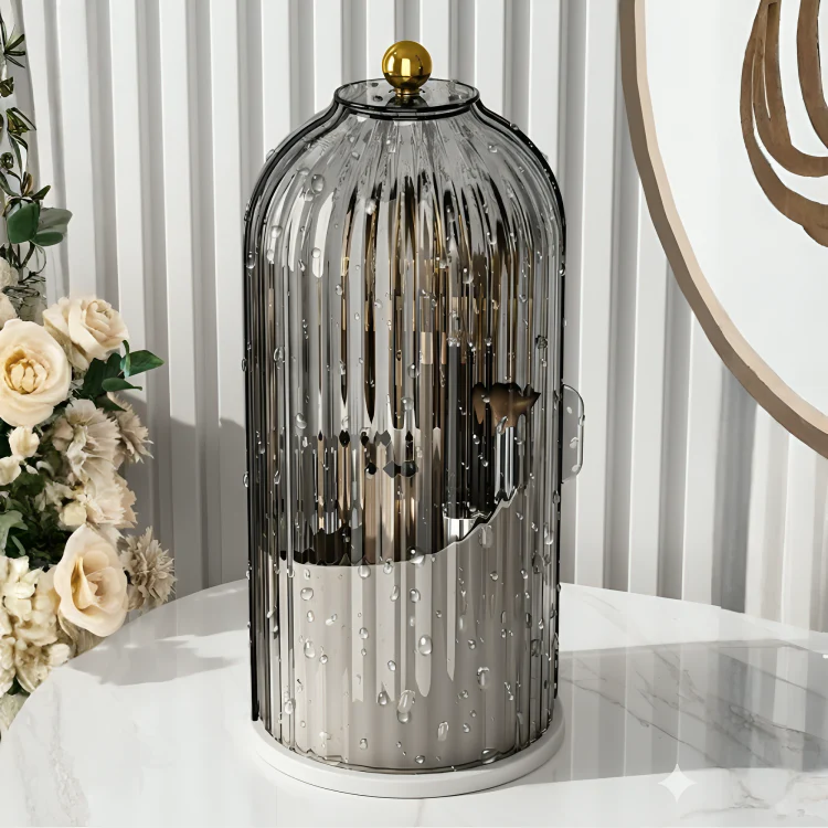 Dustproof Makeup Brush Holder with Visible Compartment - Image 9