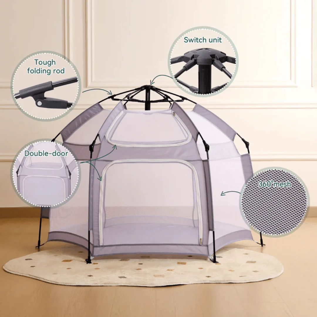 Multi-Functional Portable Baby Playpen Tent with Canopy - Image 2