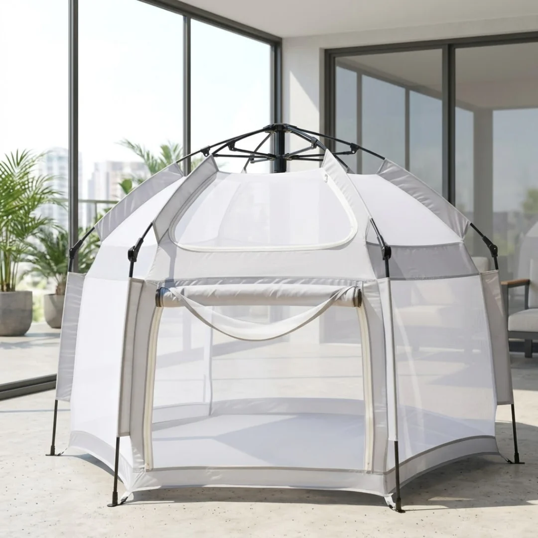 Multi-Functional Portable Baby Playpen Tent with Canopy - Image 3