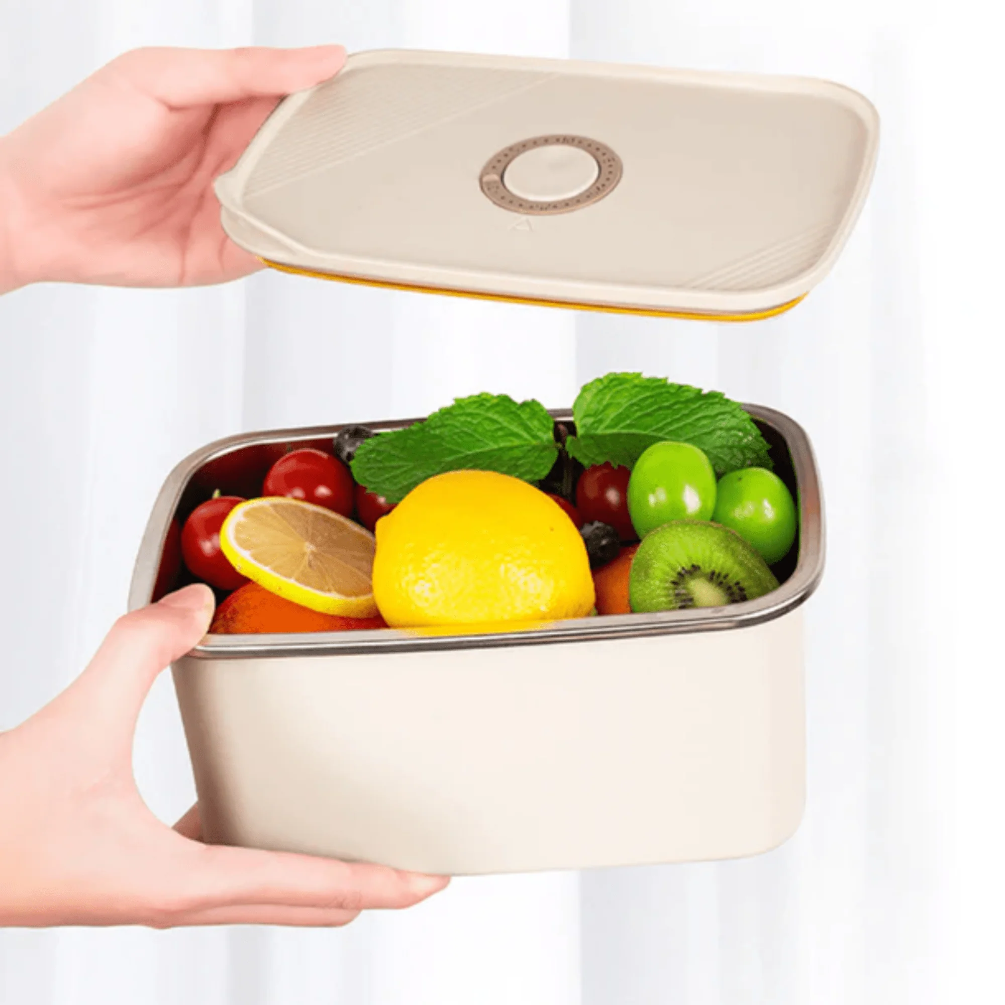 Multi-Functional Stainless Steel Food Storage Container with Leakproof Lid (1400ml) - Image 2