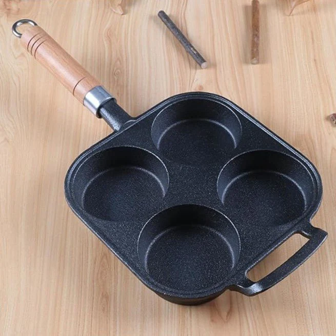 Multi-Hole Non-Stick Cast Iron Square Pancake Maker(19cm) - Image 2