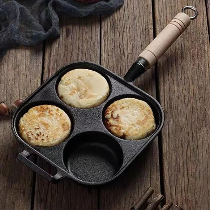 Multi-Hole Non-Stick Cast Iron Square Pancake Maker(19cm) - Image 4